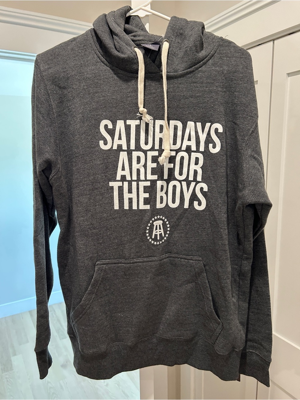 Barstool Saturdays Are For The Boys Charcoal Hoodie